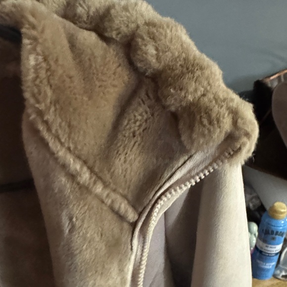 Faux Suede & Fur Lined Coat - Picture 7 of 7